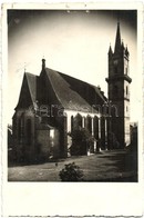 T4 1943 Beszterce, Bistritz, Bistrita; Evangélikus Templom / Lutheran Church. Photo (apró Lyukak / Tiny Holes) - Non Classificati