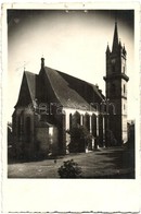 T4 1943 Beszterce, Bistritz, Bistrita; Evangélikus Templom / Lutheran Church. Photo (apró Lyukak / Tiny Holes) - Non Classés