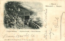 T2/T3 Brassó, Kronstadt, Brasov; Bethlen Barlang. Julius Müller's Nachfolger / Grotte / Grota / Cave  (fl) - Non Classificati