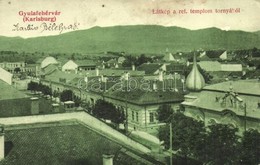 * T2/T3 Gyulafehérvár, Karlsburg, Alba Iulia; Látkép A Református Templom Tornyából / Panorama View From The Church Towe - Sin Clasificación