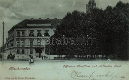 T2 1899 Karánsebes, Caransebes; Tiszti Pavilon, Park / Offiziers Pavillion Und Städtischer Park, Verlag M. Hecskó / Offi - Non Classificati