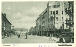 ** T2/T3 Kolozsvár, Cluj; Horthy Miklós út, Wolf Adolf üzlete / Street (EB) - Ohne Zuordnung