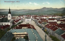 ** T4 Máramarossziget, Sighetu Marmatei; Fő Utca, Templom / Mnain Street With Church  (lyuk / Hole) - Ohne Zuordnung