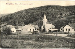 T2 1911 Menyháza, Moneasa; Római Katolikus Templom és Paplak / Church And Rectory - Ohne Zuordnung