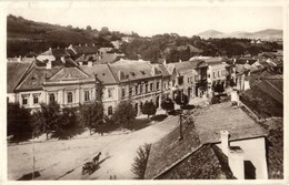 T2/T3 Nagyenyed, Aiud; Mihály Vitéz Utca, Városház, Szeidl Szálloda / Strada Mihai Viteazul, Primaria / Street View, Hot - Non Classificati