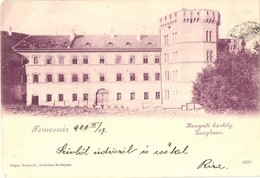 T2/T3 1900 Temesvár, Timisoara; Hunyadi Kastély. Schmidt Edgar Kiadása / Zeughaus / Castle (EK) - Ohne Zuordnung