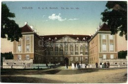 * T2/T3 Holics, Holic; Cs. és Kir. Kastély, Vár. Kiadja Heiss & Co. / K.u.K. Schloss / Castle  (fa) - Ohne Zuordnung