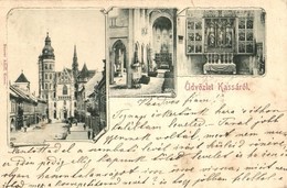 T3 1899 Kassa, Kosice; Templom Belső / Church Interior. Art Nouveau (ázott Sarok / Wet Corner) - Non Classificati