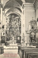 ** T3 Malacka, Malacky, Malatzka; Franziskánus Templom Belső, Oltár / Church Interior, Altar (fa) - Sin Clasificación