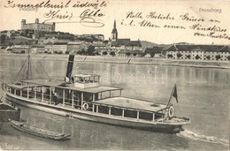 T2/T3 Pozsony, Pressburg, Bratislava; Pozsony Gőzüzemű Csavaros átkelő Személyhajó / Hungarian Steamship 'Pozsony'  (EK) - Non Classificati