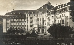 T2/T3 Pöstyén, Pistyan, Piestany; Thermia Palace / Thermia Fürdő Szálloda / Spa Hotel (ragasztónyom / Glue Marks) - Sin Clasificación