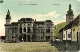 ** T3 Rózsahegy, Ruzomberok; Városház, Templom. W.L. Bp. 2494. / Town Hall, Church (fa) - Ohne Zuordnung