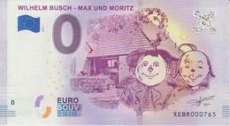 Billet Touristique 0 Euro Souvenir Allemagne Wilhelm Busch 2018-1 N°XEBR000765 - Essais Privés / Non-officiels