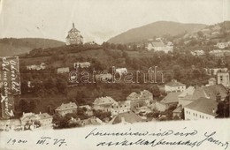 T2/T3 1900 Selmecbánya, Schemnitz, Banská Stiavnica; Látkép A Leányvárral / General View With Castle. Photo - Ohne Zuordnung