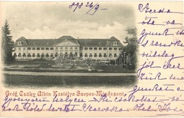 T4 1898 Szepesmindszent, Bijacovce; Gróf Csáky Albin Kastély. Szoller Géza Kiadása / Castle (vágott / Cut) - Ohne Zuordnung