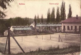 T3 Szliács, Sliac; Teniszpálya. Kiadja A Magyar Bazár, Waktor Sámuel / Tennis Court, Sport (EB) - Non Classificati
