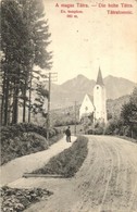 * T2 1910 Tátralomnic, Tatranská Lomnica; Evangélikus Templom / Church - Non Classificati