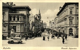 T2/T3 Szabadka, Kossuth Lajos Utca / Street, Automobile (EK) - Non Classés