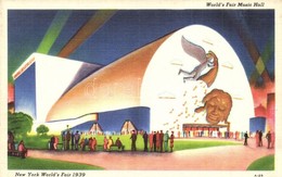 ** T1 1939 New York, World's Fair, Music Hall. Art Postcard - Non Classificati