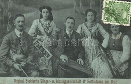 T2/T3 1912 Graz, Original Steirische Sänger Und Musikgesellschaft D' Röthlstoana / Original Styrian Singer And Music Com - Ohne Zuordnung