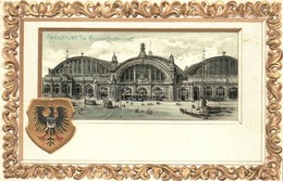 ** T1/T2 Frankfurt Am Main, Hauptbahnhof / Railway Station, Emb. Litho - Non Classificati