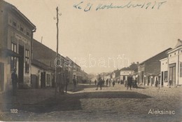 * T2 1918 Aleksinac, Street View With Shops. Photo - Ohne Zuordnung