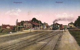 T1/T2 Pragersko, Pragerhof;  Bahnhof / Railway Station, Locomotive - Sin Clasificación