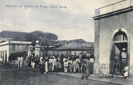 ** T4 Cabo Verde, Cape Verde; Mercado Da Cidade Da Praia / City Market In Praia (vágott / Cut) - Non Classés