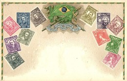 ** T2 Brasilien / Bazilian Set Of Stamps. Flags. No. 67. Emb. Litho - Non Classificati