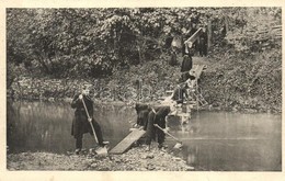 ** T2 A Kőszegi Hunyadi Mátyás M. Kir. Reáliskolai Nevelőintézet Cserkészei Hídverés Közben / Hungarian Scout Boys Build - Non Classificati