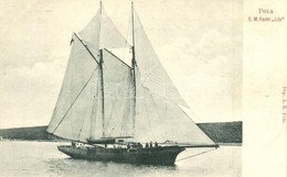 ** T1 Kreuzeryacht Lily. K.u.K. Kriegsmarine / Austro-Hungarian Navy Cruiser Yacht - Non Classés