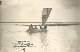 * T2 1917 Temesvár, Timisoara; Segelparthie Eines Luftschiffkommandanten / Egy Léghajó Parancsnokság Vitorlás Egysége /  - Ohne Zuordnung