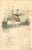 T3 1898 SMY Hohenzollern, German Imperial Navy Yacht (Kaiserliche Marine). Missner & Buch Marinepostkarten Serie 1000. L - Non Classificati