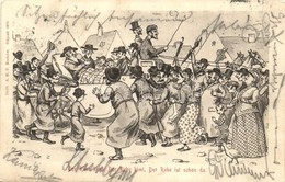 T3 Der Rebe Kimt, Der Rebe Kimt, Der Rebe Ist Schon Da. S. M. P. Kraków 1903. 10. / The Rabbi Is Coming. Judaica Humour  - Sin Clasificación