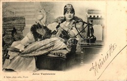 T2 Juive Tunisienne / Jewish Woman, Water Pipe, Tunisia; Judaica - Non Classés