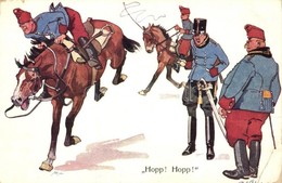 * T2/T3 Hopp! Hopp! / K.u.K. Military Art Postcard. B.K.W.I. 441-10. S: Fritz Schönpflug (EK) - Non Classificati