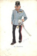 T3 Se. Exzellenz / K.u.K. Military Art Postcard, Officer. B.K.W.I. 530-5. S: Fritz Schönpflug (EK) - Sin Clasificación