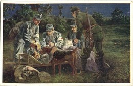 ** T2 A Mentő! Hadi-Park / K.F.A. Sanitätshunde, Der Retter / WWI K.u.K. Military Art Postcard, Rescue Dog S: Ranzenhofe - Ohne Zuordnung