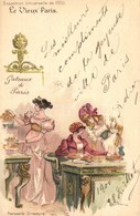 T2 1900 Paris, Exposition Universelle, Le Vieux Paris, Patisserie Directoire. Advertisement Litho Art Postcard S: A. Rob - Non Classificati