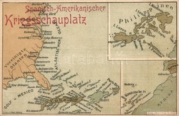 ** T2 Spanisch-Amerikanischer Kriegsschauplatz / Spanish-American Theater Of War, Map - Sin Clasificación