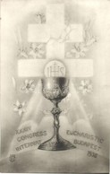** T2 1938 Budapest, XXXIV. Nemzetközi Eucharisztikus Kongresszus Ritka Emléklapja / 34th International Eucharistic Cong - Sin Clasificación