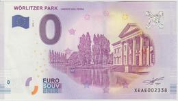 Billet Touristique 0 Euro Souvenir Allemagne Worlitzer Park 2018-1 N°XEAE002338 - Essais Privés / Non-officiels