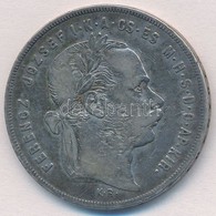 1875KB 1Ft Ag 'Ferenc József / Középcímer' T:2-,3 Ph., Patina 
Adamo M15 - Non Classés
