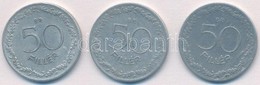 1948. 50f Al + 1953. 50f Al + 1965. 50f Al T:2-,3 1948-as Lapkahibával - Non Classificati