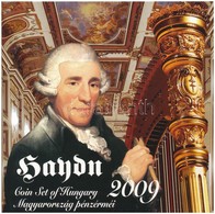 2009. 5Ft-200Ft 'Haydn' (7xklf) Forgalmi érme Sor, Benne 'Joseph Haydn' Ag Emlékérem (12g/0.999/29mm) T:BU Adamo FO43.3 - Ohne Zuordnung