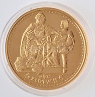 DN 'Történelmi Aranypénzek - Lengyel Alkotány 5 Zloty 1925' Aranyozott Cu-Ni Utánveret 'COPY' Beütéssel, Tanúsítvánnyal  - Ohne Zuordnung