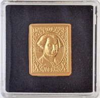 DN 'Világ Bélyegcsodái - USA 10 Cent 1847' Aranyozott Cu Bélyegérem Tanúsítvánnyal (21,5x26mm) T:PP - Sin Clasificación