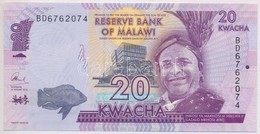 Malawi 2016. 20K T:I 
Malawi 2016. 20 Kwacha C:UNC - Non Classificati