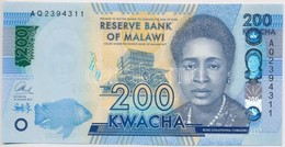 Malawi 2017. 200K T:I 
Malawi 2017. 200 Kwacha C:UNC - Non Classificati