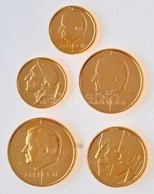 Belgium 1997-1990. 50c-50Fr (5xklf) Aranyozott Forgalmi Sor T:1
Belgium 1997-1990. 50 Centimes - 50 Francs (5xdiff) Gold - Ohne Zuordnung
